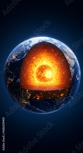 Wallpaper Mural 地球の心臓 (Chikyū no Shinzō) Torontodigital.ca