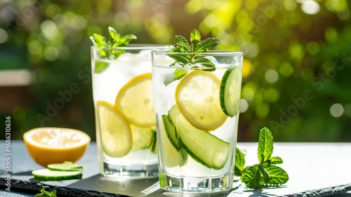 Refreshing Summer Drinks Outdoors