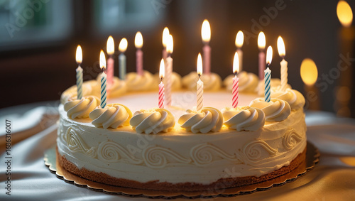 A birthday cake
