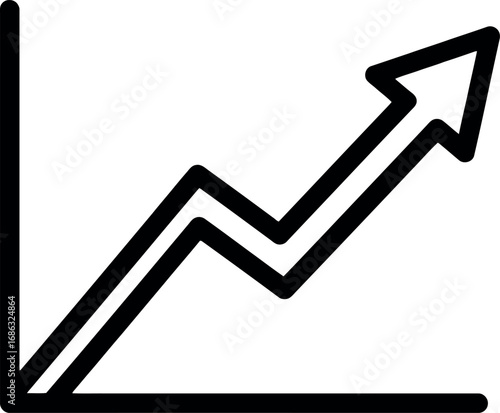 An upward trending graph depicting financial growth and positive economic momentum, illustrating a successful business trajectory