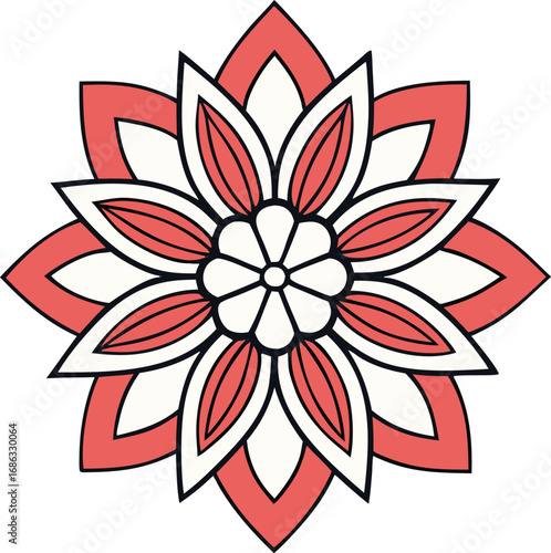 abstract flower vector illustration