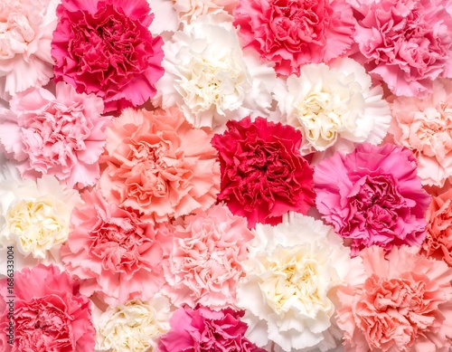 Colorful carnation flower background