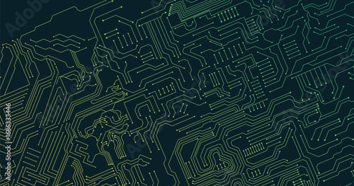 Circuit technology background with hi-tech digital data connection system and computer electronic design. Vector eps 10