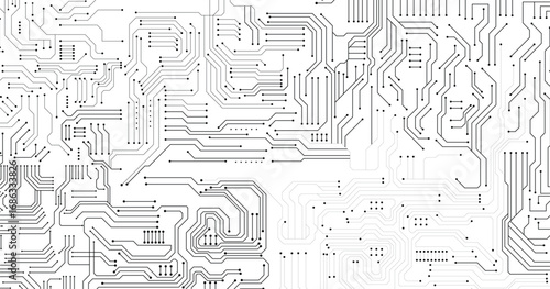 Circuit technology background with hi-tech digital data connection system and computer electronic design. Vector eps 10