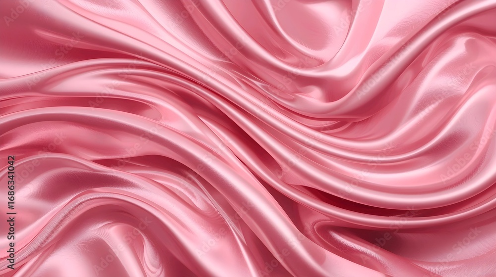 Obraz premium Pink Luxury Abstract Metallic Elegant Shiny Glamour Texture Wave Background Design.