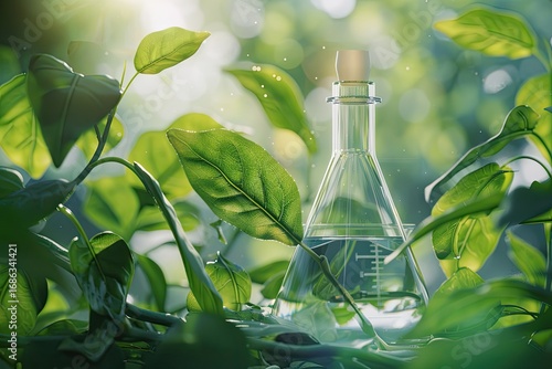 Vibrant Color Image of Chemistry Glassware for Laboratory Experiments