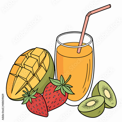 juice and fruits
