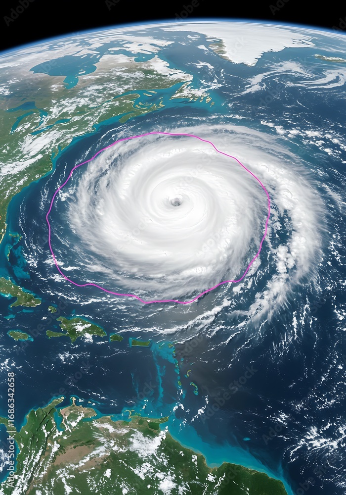 Fototapeta premium 蒼き惑星の怒り