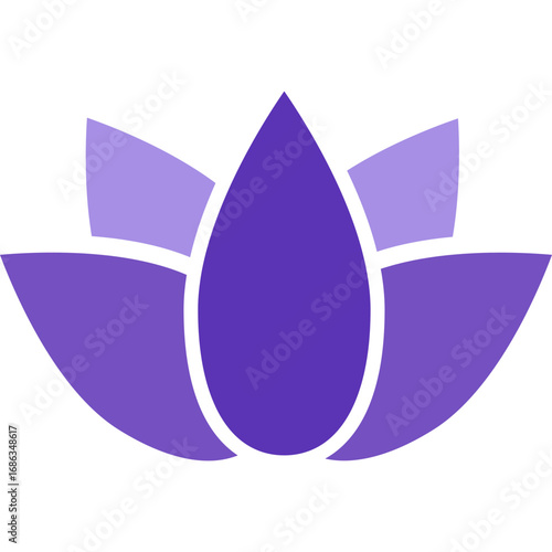 Violet Lotus Flower Icon