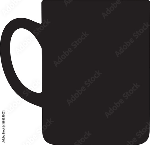  Ceramic Mug Silhouette Vector Illustration