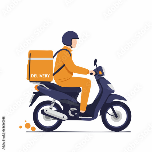 Speedy Scooter Delivery Efficient Courier Service on the Go
