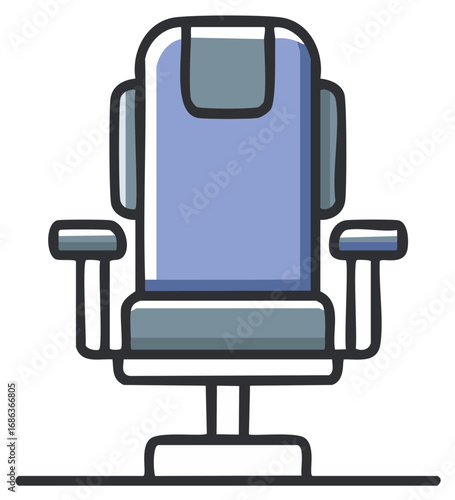 Cartoon Adjustable Chair Design Office Room Furniture Seating Workspace Interior