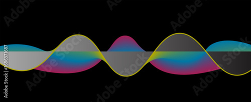 motion sound wave abstract vector background. eps 10