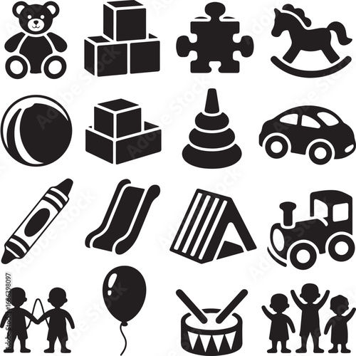 baby icons set