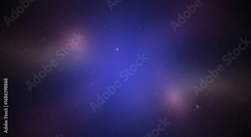 cosmic midnight purple to indigo gradient background with faint stars and nebula glow for editorial