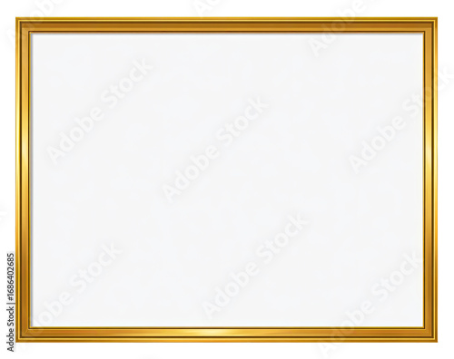 Empty gold picture frame (7)