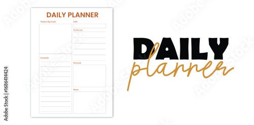 Embrace Each Day A Detailed Daily Planner Awaits Ready to Structure Your Life with Style Purpose Clean Design on White