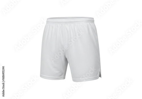 White athletic shorts on transparent background