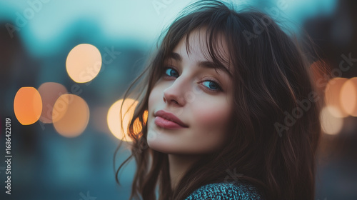 Portrait of a beautiful young woman