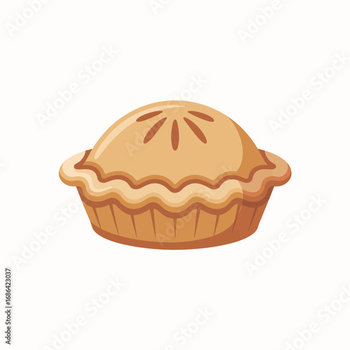 chocolate muffin isolated on white background