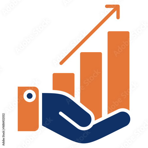 Key Results solid color icon