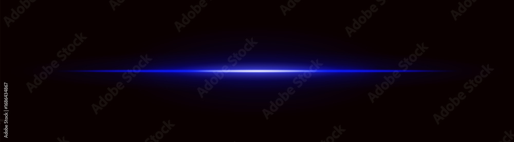 Obraz premium Radiant light. Straight glowing beam with intense center and dark fade edges. Suitable for digital interfaces and futuristic motion effects.