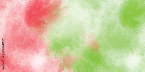 Abstract watercolor texture in red and green creating a soft and blended background design perfect for graphic design and artistic projects