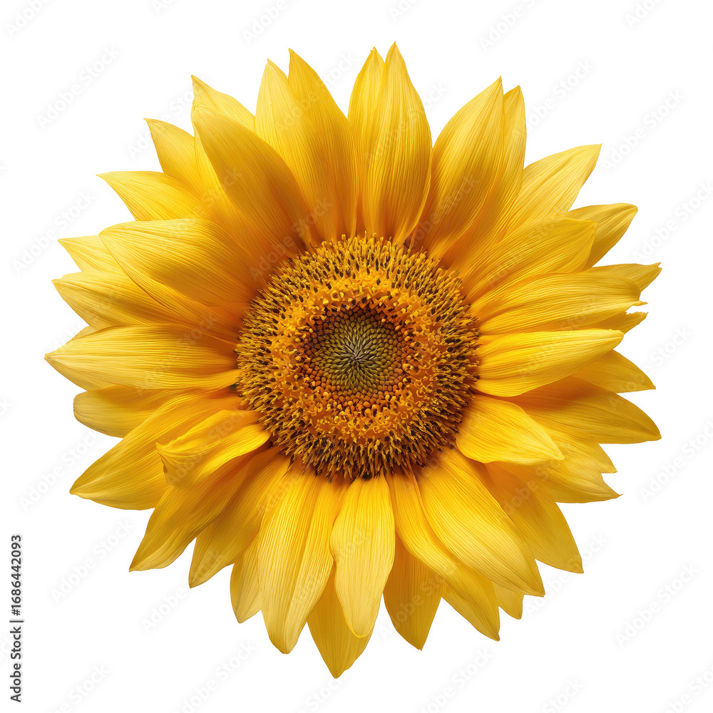 Fototapeta premium Close-up of a bright yellow sunflower