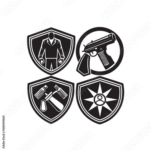 Comprehensive set of self defense action icons for safety and security