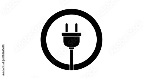electric plug icon, power connection symbol, electrical energy vector, plug in design, electricity socket illustration, electric connector icon, power supply vector, charging plug symbol, electronic c