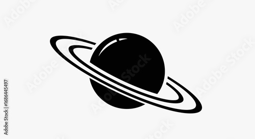 planet, silhouette, vector, icon, rings, space, astronomy, cosmos, orbit, solar, galaxy, universe, celestial, sphere, astronomyart, illustration, astronomyicon, saturn, design, astrophysics, orbiting,