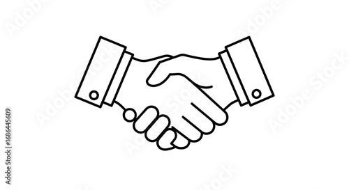 handshake, silhouette, vector, icon, business, deal, partnership, agreement, contract, success, cooperation, teamwork, collaboration, union, alliance, connection, meeting, greeting, negotiation, trust