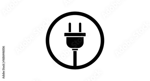 electric plug icon, power connection symbol, electrical energy vector, plug in design, electricity socket illustration, electric connector icon, power supply vector, charging plug symbol, electronic c