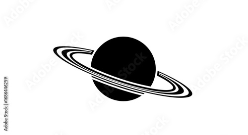 planet, silhouette, vector, icon, rings, space, astronomy, cosmos, orbit, solar, galaxy, universe, celestial, sphere, astronomyart, illustration, astronomyicon, saturn, design, astrophysics, orbiting,