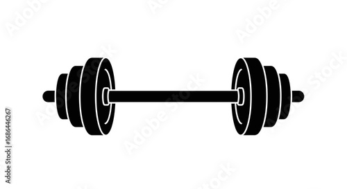 barbell icon, dumbbell icon, weightlifting icon, gym icon, fitness icon, bodybuilding icon, strength training icon, powerlifting icon, exercise icon, workout icon, barbell vector, gym equipment icon, 