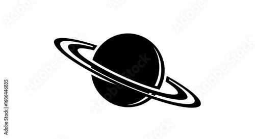planet, silhouette, vector, icon, rings, space, astronomy, cosmos, orbit, solar, galaxy, universe, celestial, sphere, astronomyart, illustration, astronomyicon, saturn, design, astrophysics, orbiting,