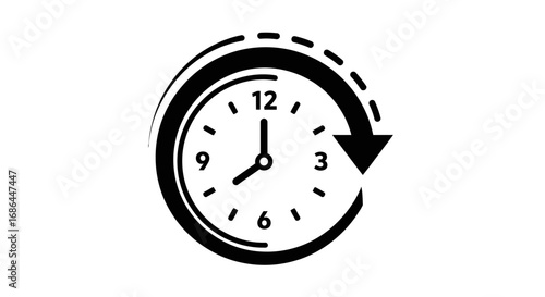 clock, clockicon, time, timeicon, deadline, schedule, update, history, refresh, repeat, timer, alarm, reminder, stopwatch, chronology, timevector, timemanagement, business, businessicon, productivity,
