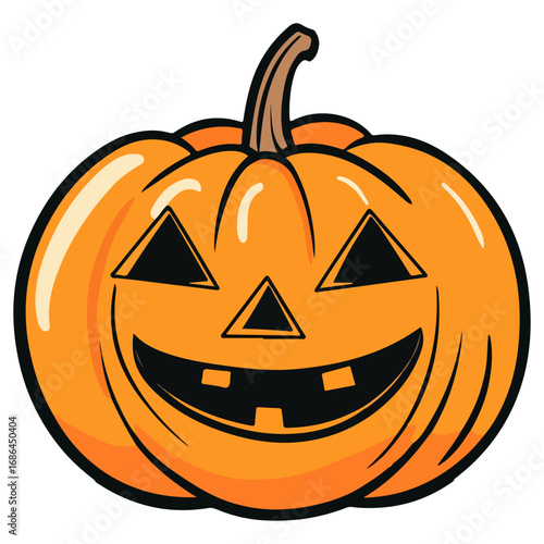 pumpkin, jack-o-lantern, decoration, halloween, festival, vector, transparent background, lantern, october, scary, horror, jack, evil, celebration, isolated