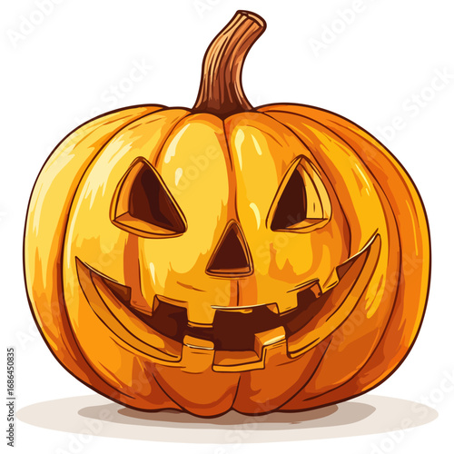 pumpkin, jack-o-lantern, decoration, halloween, festival, vector, transparent background, lantern, october, scary, horror, jack, evil, celebration, isolated