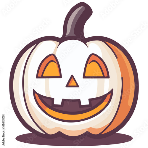 pumpkin, jack-o-lantern, decoration, halloween, festival, vector, transparent background, lantern, october, scary, horror, jack, evil, celebration, isolated