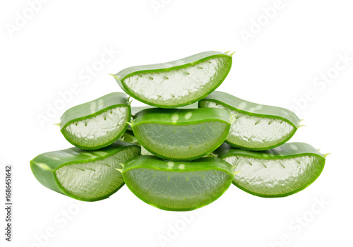 Wallpaper Mural Fresh aloe vera slices isolated on transparent background Torontodigital.ca
