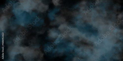 Smoke picture, soft focus, Abstract white smoke on cool grey color background. Sky and cloud formation rain black heavy stormy from natural phenomenon