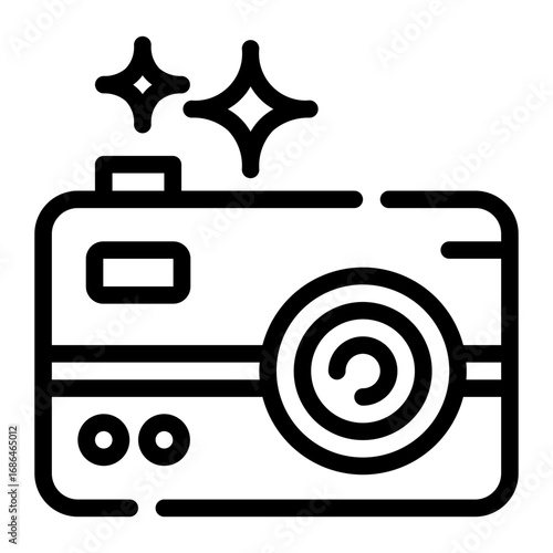 retro camera icon