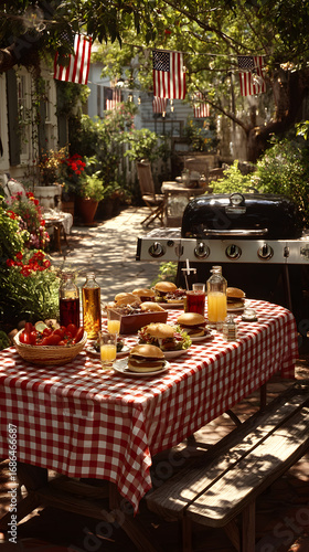 Celebrating Labor Day with a festive outdoor barbecue gathering