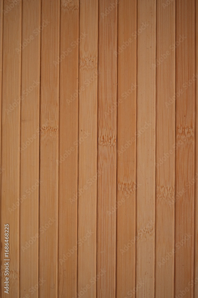 Obraz premium Wooden wall texture, natural vertical planks, warm brown wood panel background