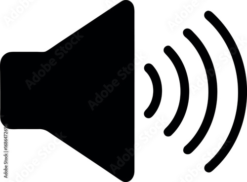 Volume on silhouette icon