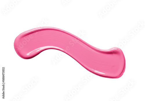 Pink swirl paint texture glossy liquid cream makeup cosmetic abstract design element background graphic illustration