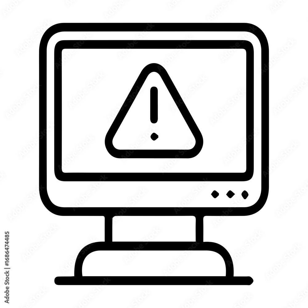 Computer Error Icon Computer Error Icon