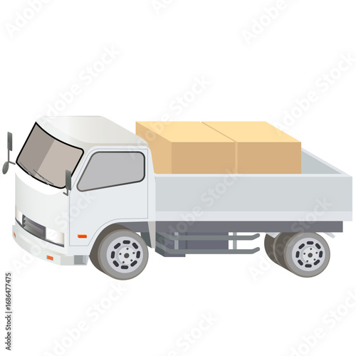 荷物を運ぶトラック