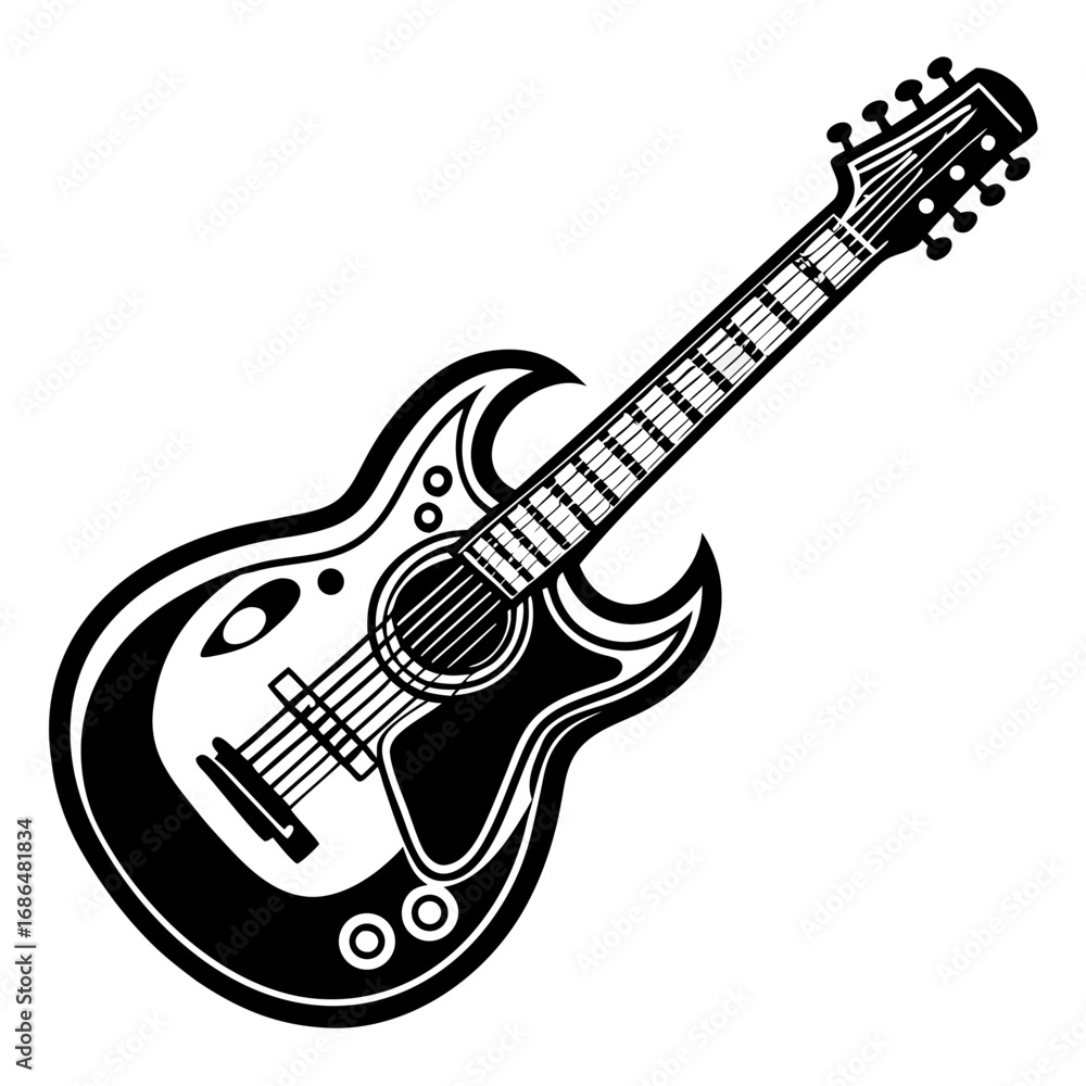 Obraz premium electric guitar vector